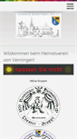 Mobile Screenshot of heimatverein-venningen.de